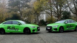 Fahrschulwagen 2 mal Audi von vorn